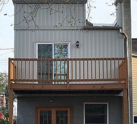 Rear Entry with lower and upper decks.