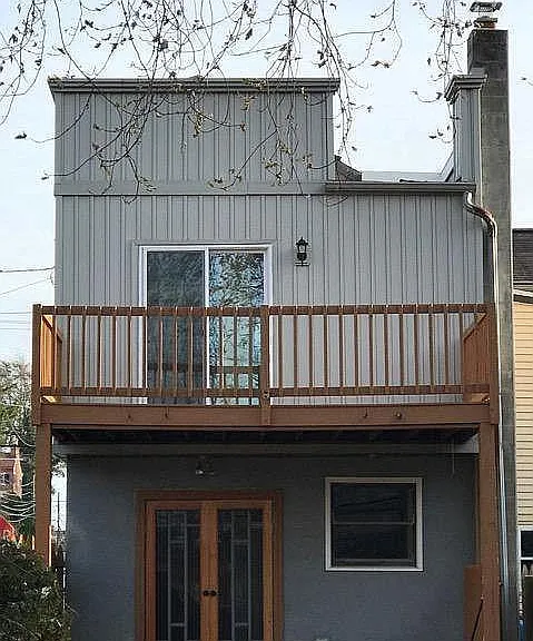 Rear Entry with lower and upper decks.