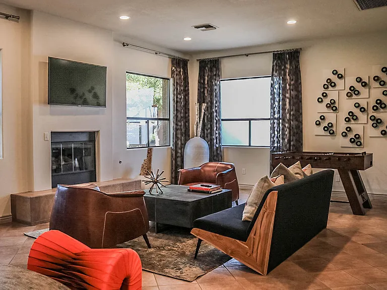 Clubhouse Lounge with Fireplace