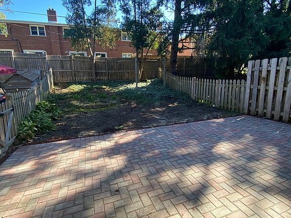 Fenced back yard