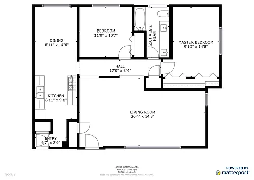 Floor plan Two Bedroom