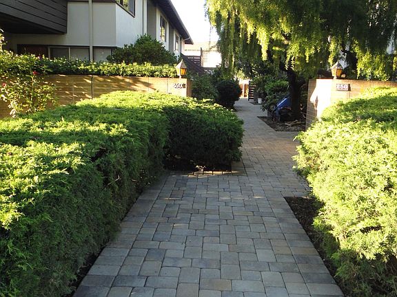 Walkway to unit