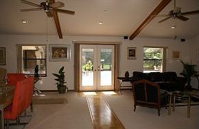 French Doors to Pool Area Large Rooms