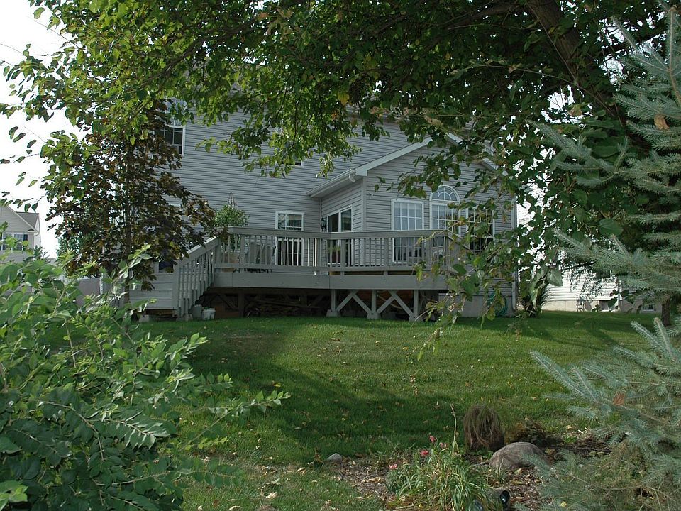 backyard with oversized deck