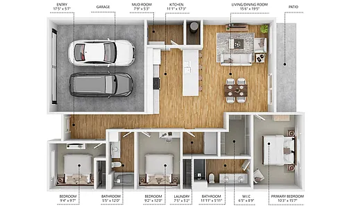 Floor plan C1 - Huntington