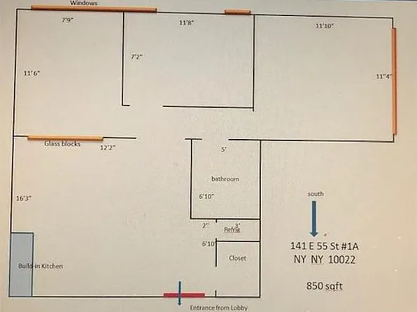 141 E 55th St APT 1A