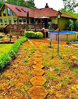 Backyard view at house