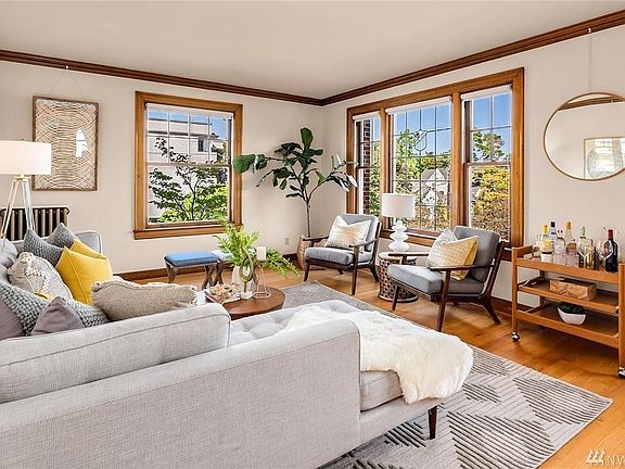 Large living room - big enough for large sectionals or two couches and chairs.