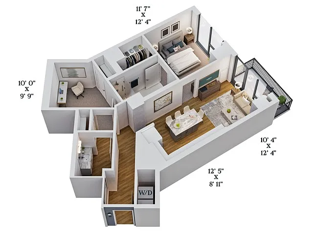 Floor plan B8-Den