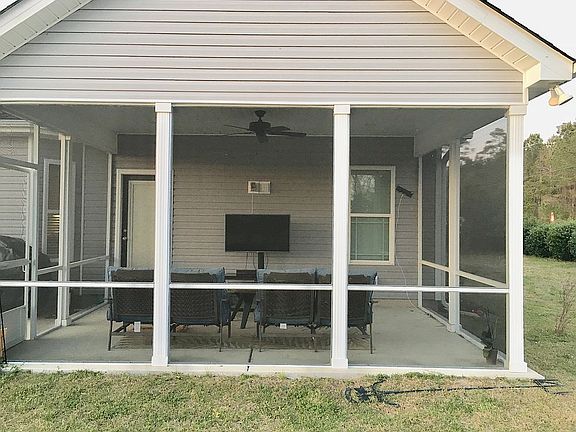 Screened in back patio