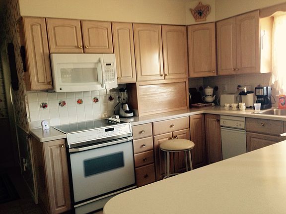 Oak cabinets  pull outs