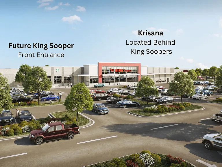 Plans for Future Park, Restaurant & King Sooper, walkable to the building