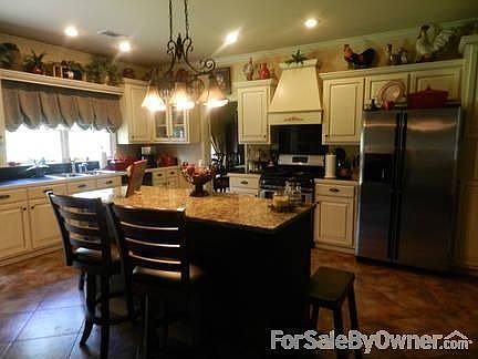 Custom Kitchen with Granite Island