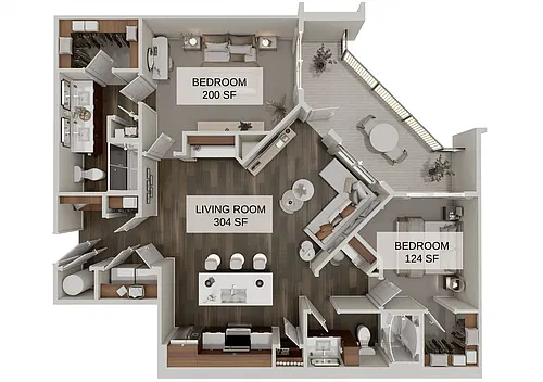 Floor plan The Beacon (B2)