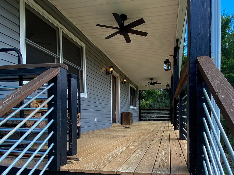 Covered front porch entrance