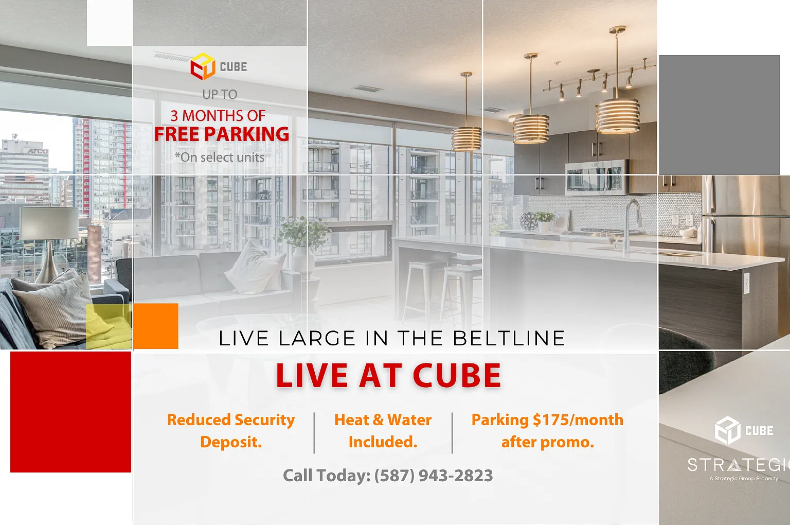 CUBE - Live large in the Beltline. Underground Heated Parking 175/mo. — Photo 2