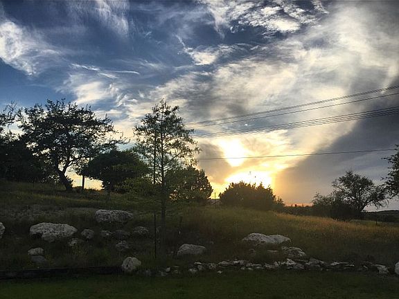 Summer dusk front property