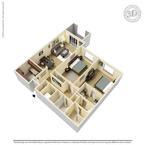 Floor plan B1 Renovated