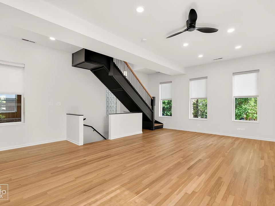 stairs / living room