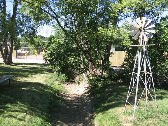 Drainage ditch.