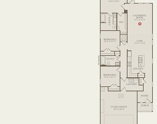 Beeville Floor Plan, Quick Move-in Home, Floor 1