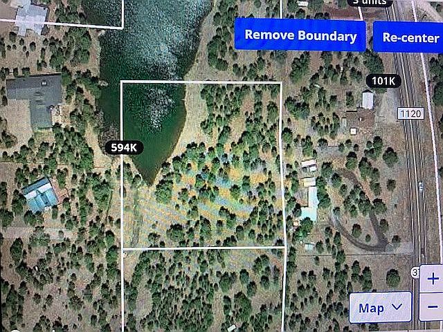 Lot slopes 25ft east to west