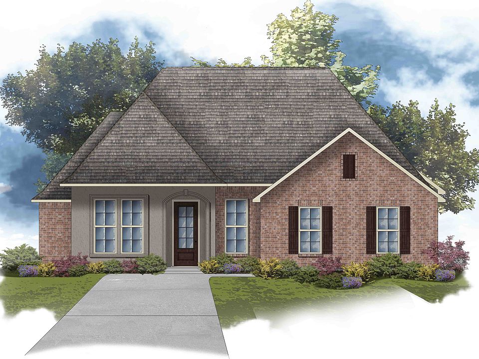 Delacroix III B - Front Elevation - DSLD Homes