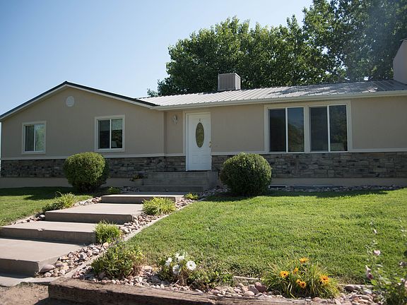 Mature perennial flower beds