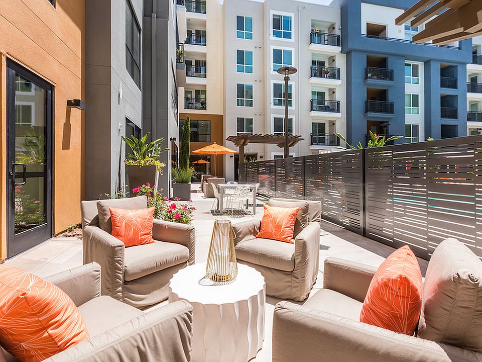 Multiple outdoor seating areas