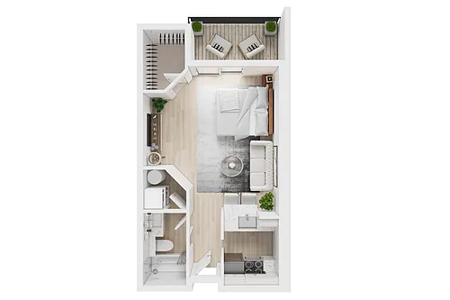 Floor plan Studio