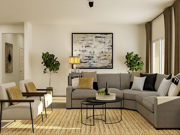The spacious family room is perfect place to host family movie nights and sports watch parties.