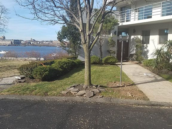 secluded private front entrance down private block