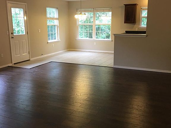 New wood floors in living room