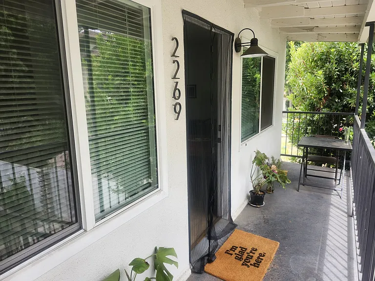 Main entrance to the shared living area