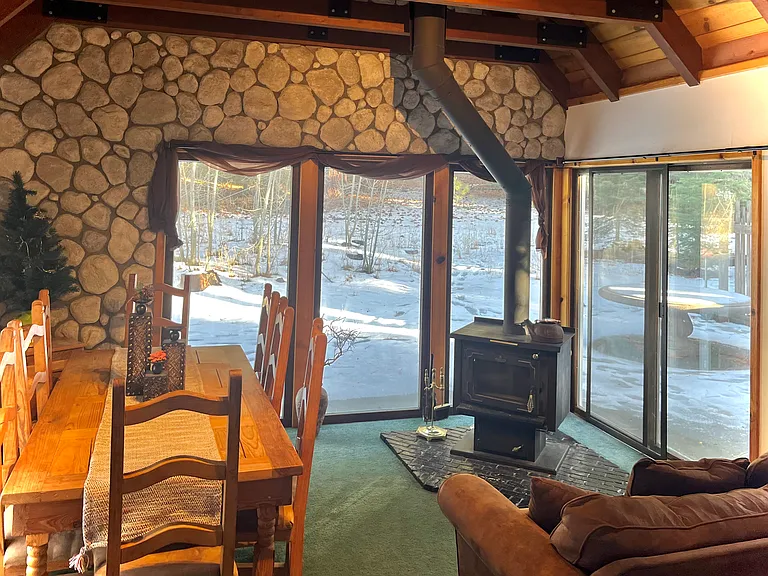 Dining room view of the forest