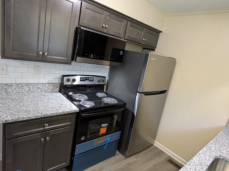 All new kitchen cabinets and countertops and appliances