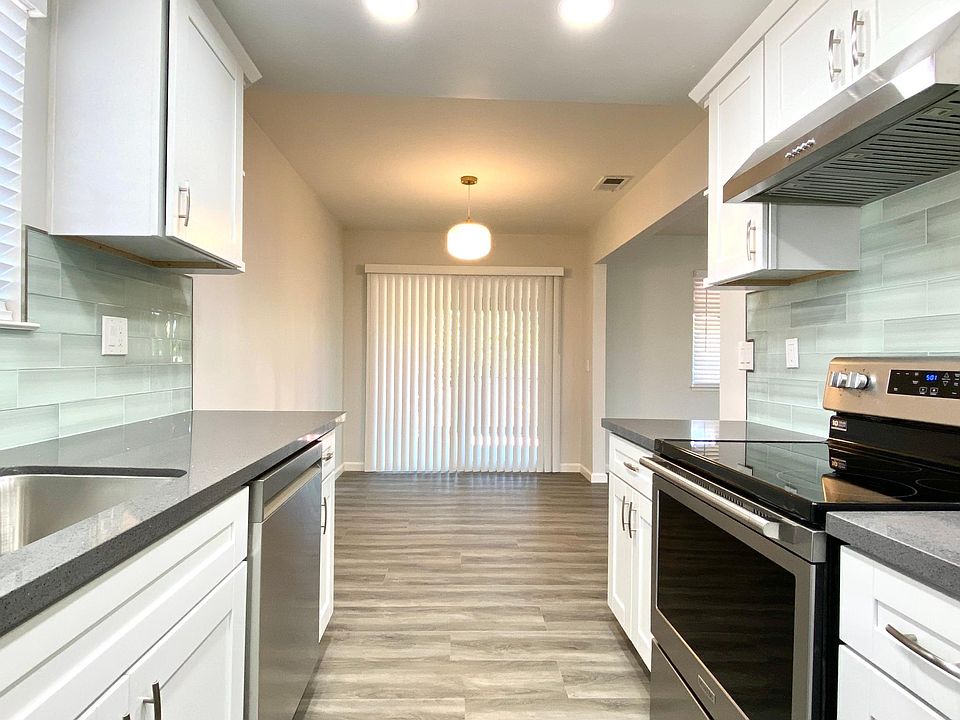 Kitchen facing dining area