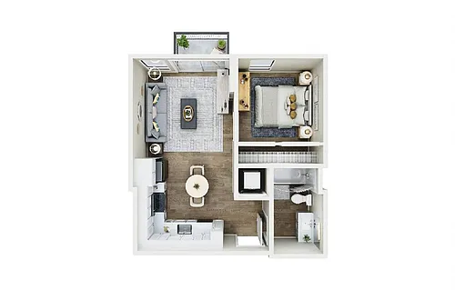 Floor plan 1X1 - C14