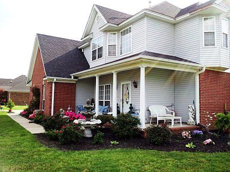 Great porch for enjoying a cup of coffee!