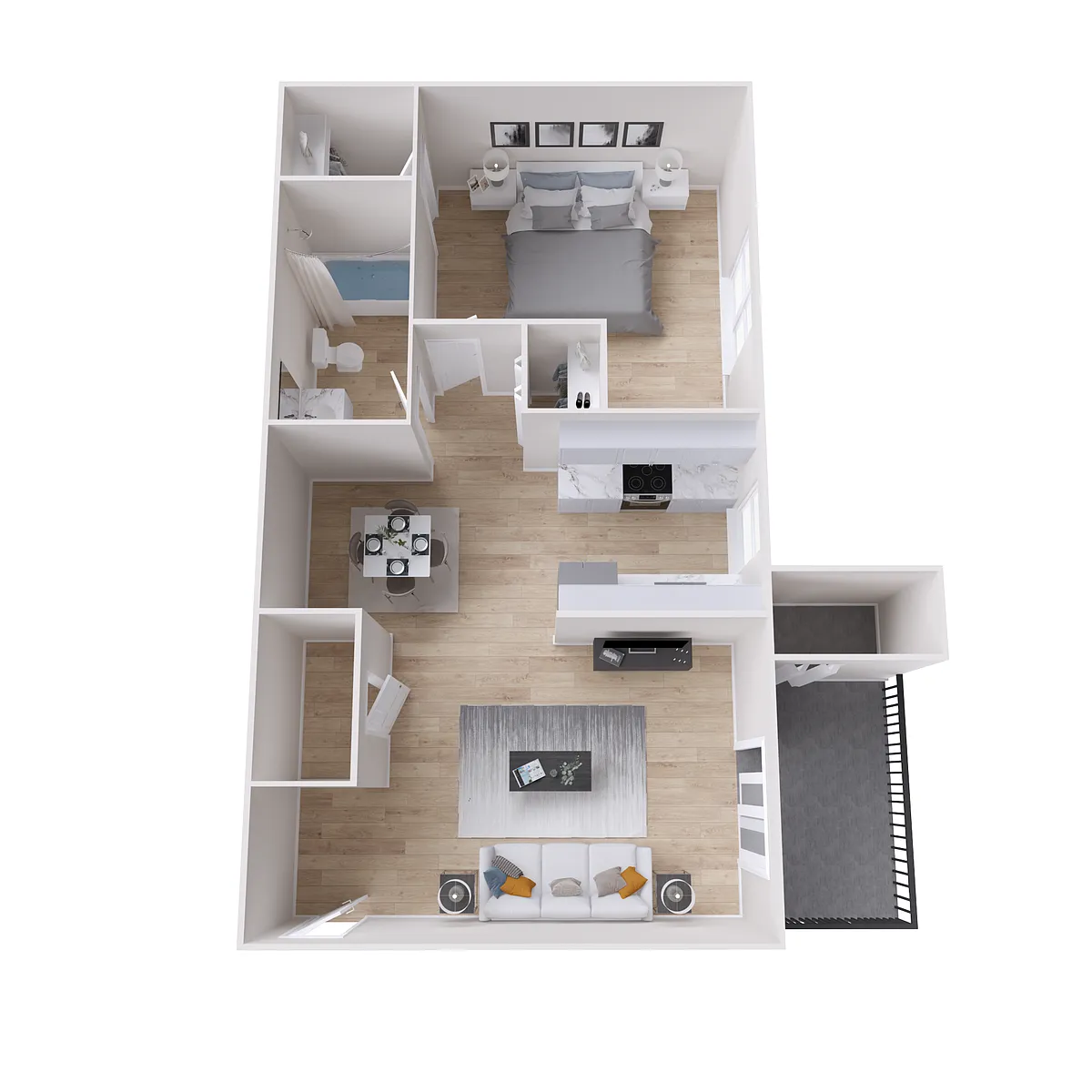 Floor plan A2 Renovated