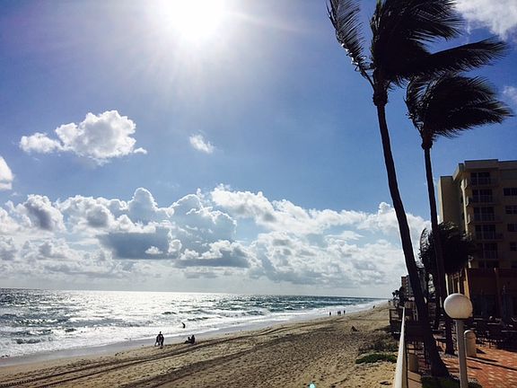 Beach from Pool