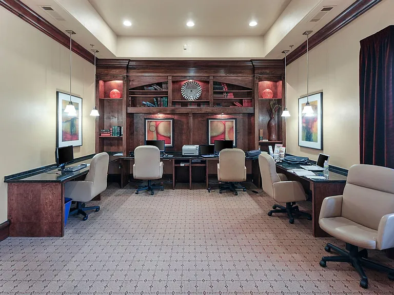 Community business center with WiFi, computer and printer access