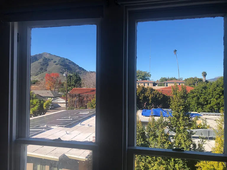View of Cerro San Luis from bedroom