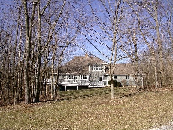 Rear view of large deck