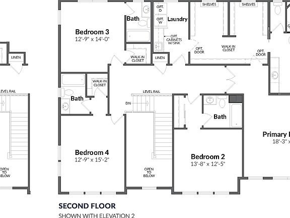 The Maiden Floor Plan, 4 BR, 3 BA, 2-Car Garage, Single Family Homes by Craftmark Homes