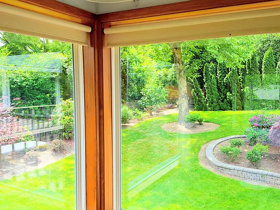 View of yard from living room