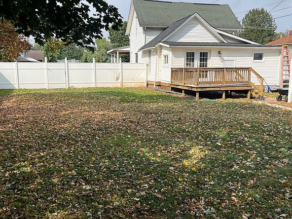 Back yard with deck