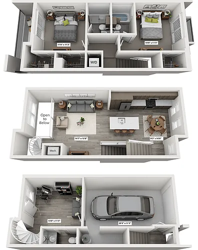Floor plan B3C