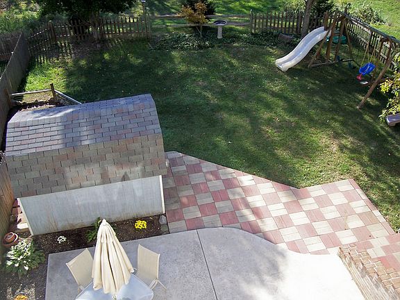 View of backyard