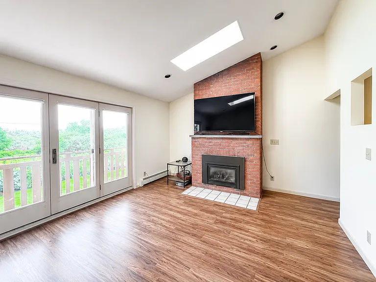Living room with a lot of natural light.